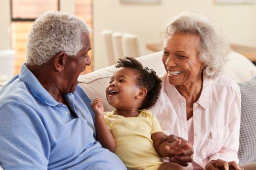 Grandparents with child